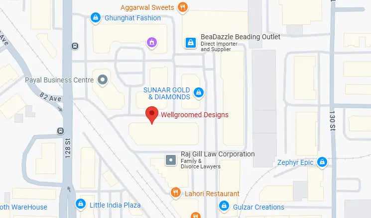 wellgroomed designs surrey location map