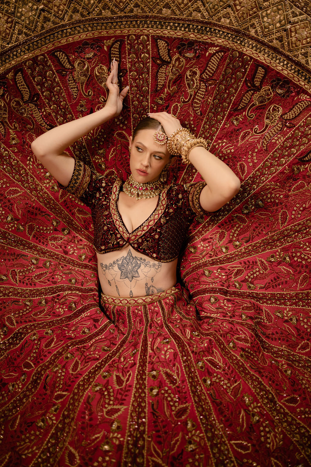 Veda bridal lehenga by WellGroomed