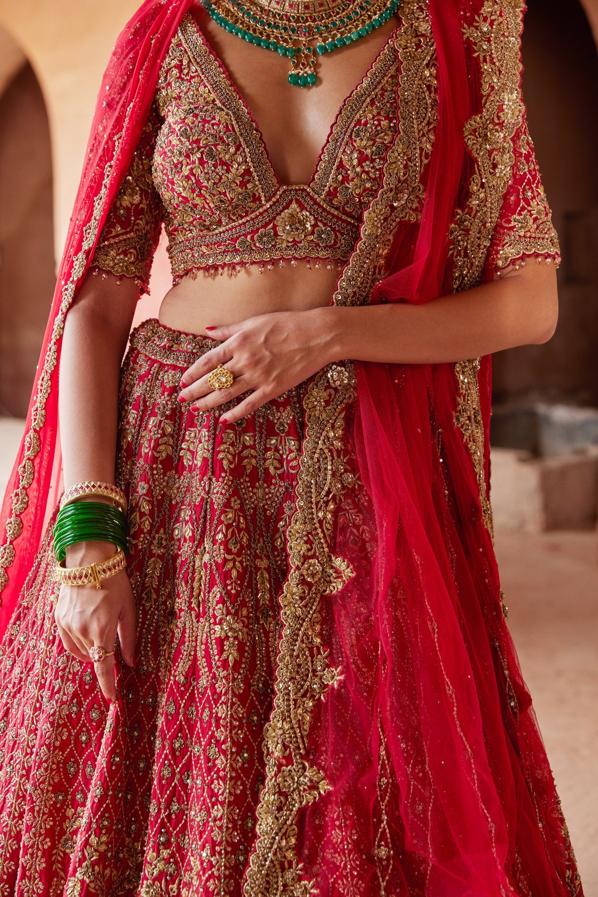 Avna bridal lehenga by WellGroomed