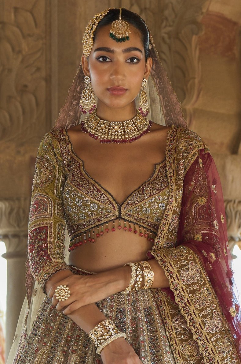 Savi bridal lehenga by WellGroomed