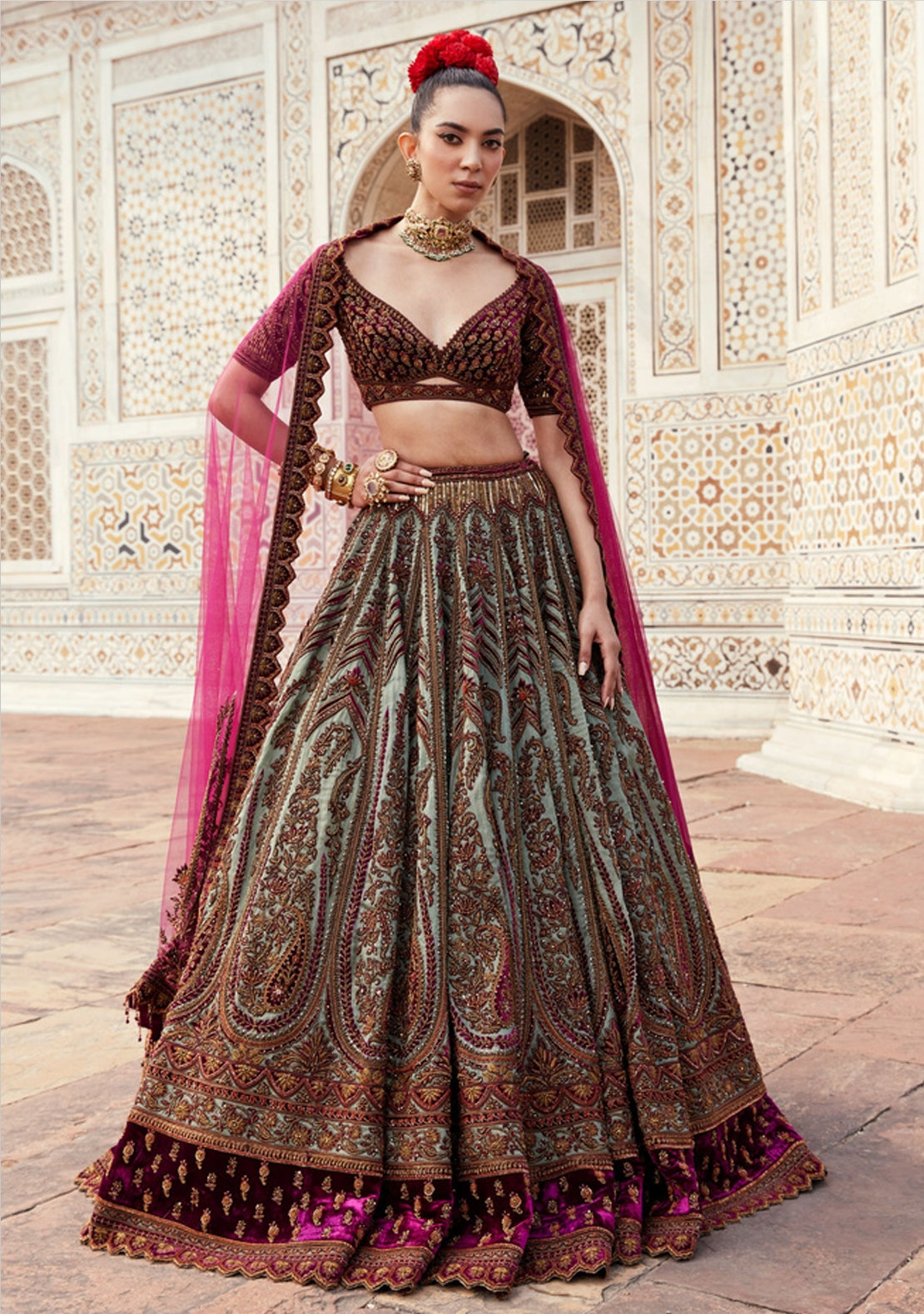Riv bridal lehenga by WellGroomed