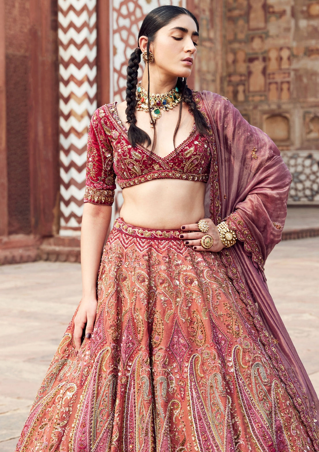 Ena bridal lehenga by WellGroomed