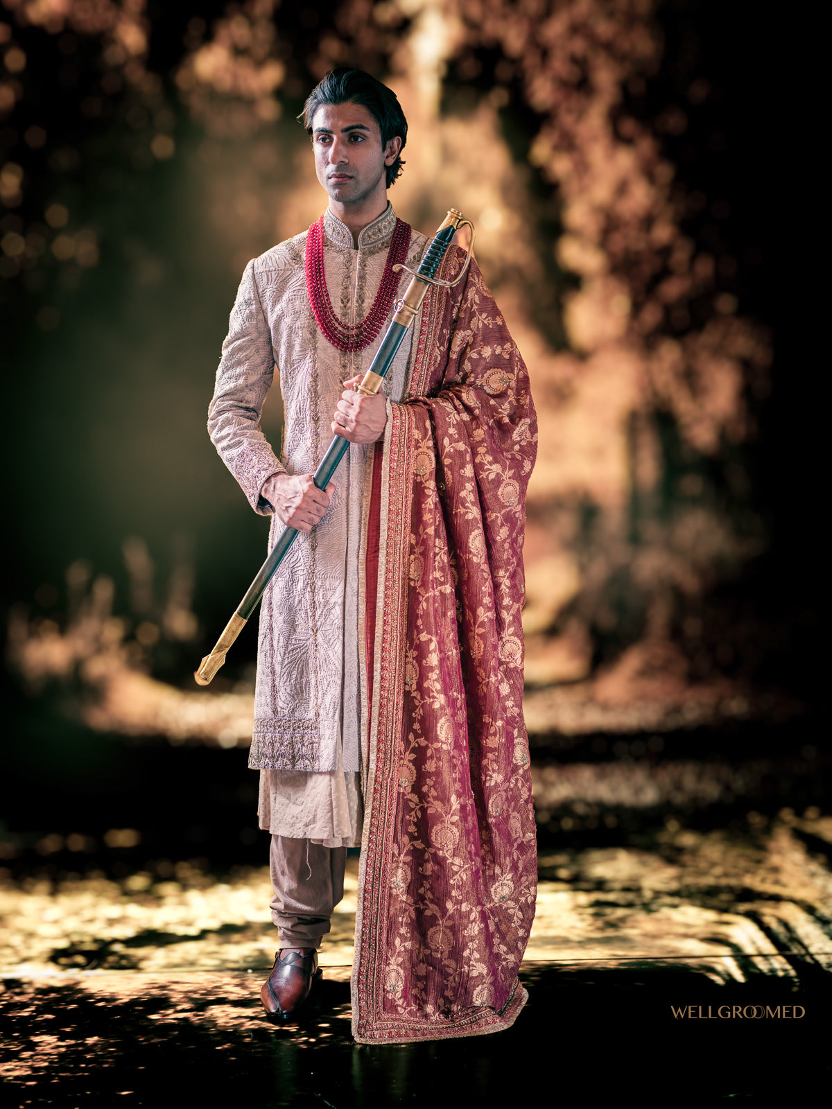 Raj groom sherwani by WellGroomed