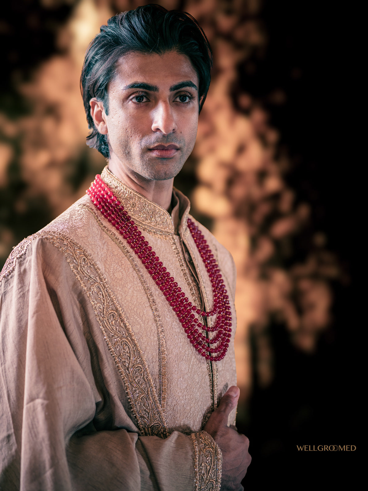 Antique Gold Sherwani