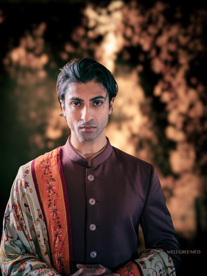 Dark Brown Sherwani