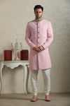 Pink Threadwork Sherwani