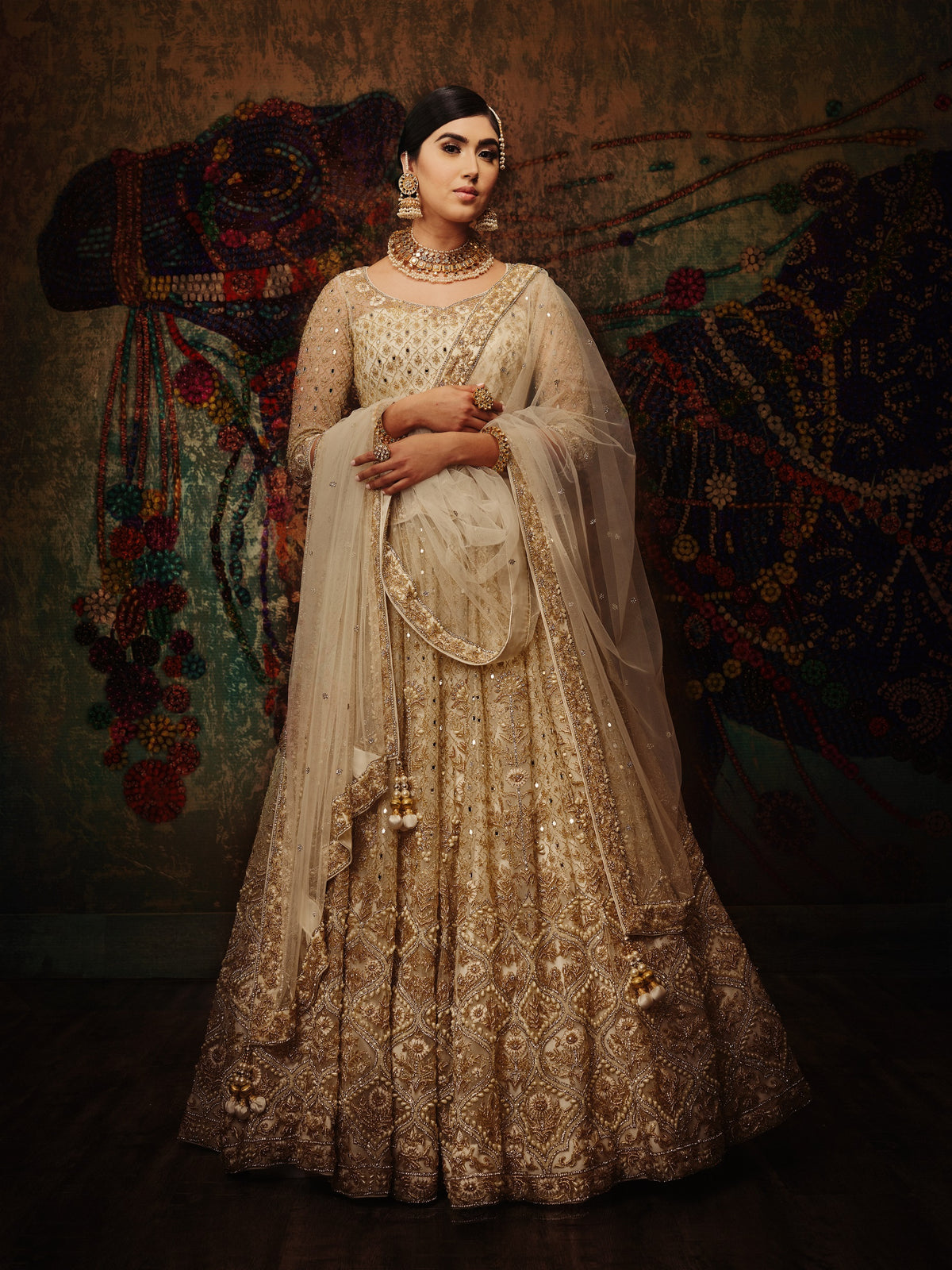 Sunehri bridal lehenga by WellGroomed